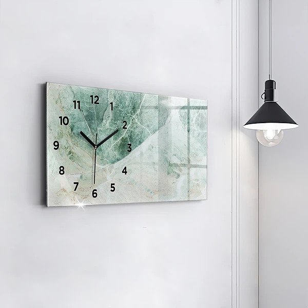 Horizontale Uhr mit motiv Marmor Stein Textur