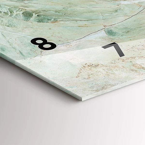 Horizontale Uhr mit motiv Marmor Stein Textur