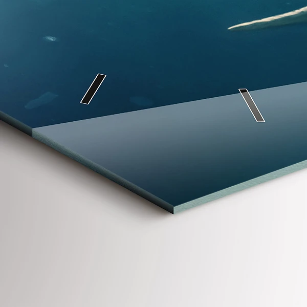Horizontale Uhr mit motiv Schwimmender Elefant im Ozean