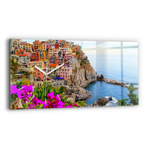 Horizontale Uhr Cinque Terre Küste