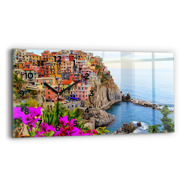 Horizontale Uhr Cinque Terre Küste
