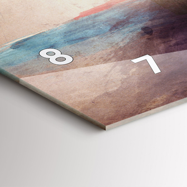 Horizontale Uhr Abstraktes Porträt einer Frau