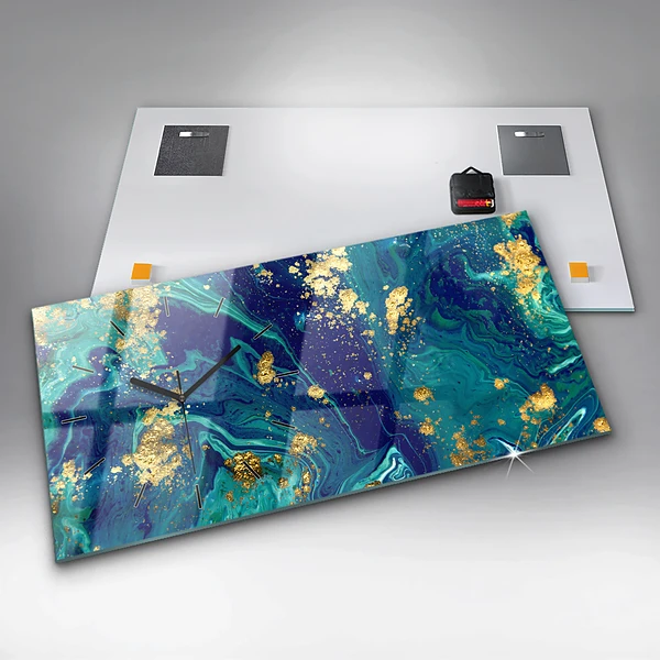 Horizontale Uhr mit motiv Moderne Abstraktion