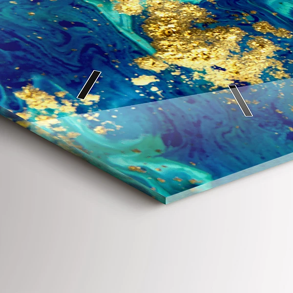 Horizontale Uhr mit motiv Moderne Abstraktion