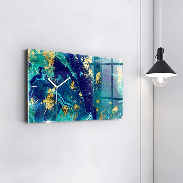 Horizontale Uhr mit motiv Moderne Abstraktion