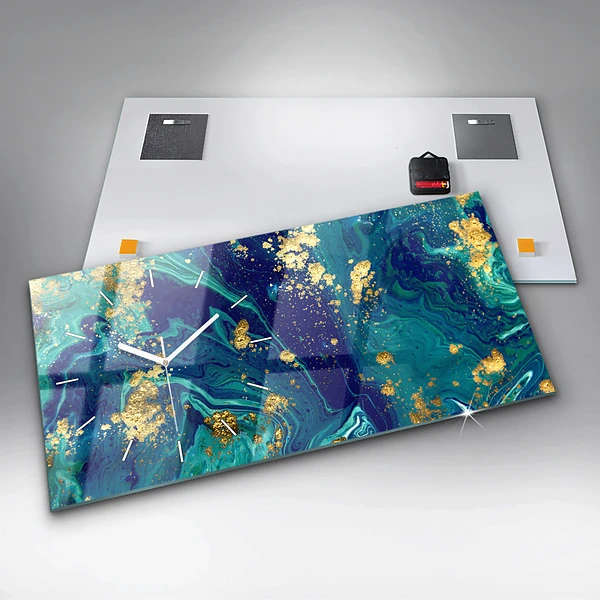Horizontale Uhr mit motiv Moderne Abstraktion