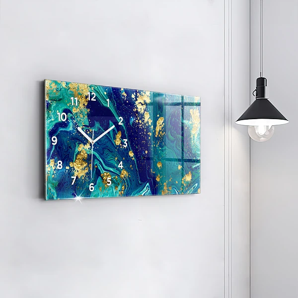 Horizontale Uhr mit motiv Moderne Abstraktion