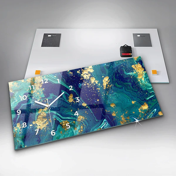 Horizontale Uhr mit motiv Moderne Abstraktion