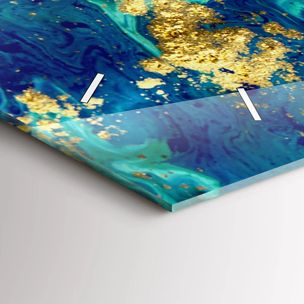 Horizontale Uhr mit motiv Moderne Abstraktion