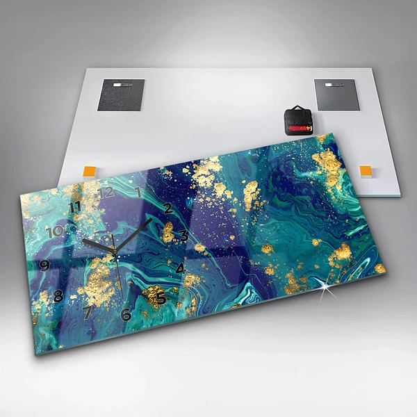 Horizontale Uhr mit motiv Moderne Abstraktion