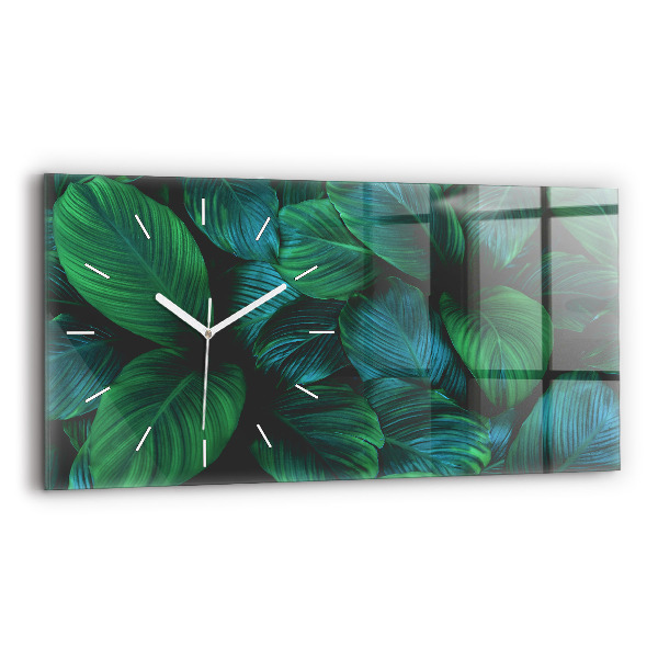 Horizontale Uhr mit motiv Blätter der Natur