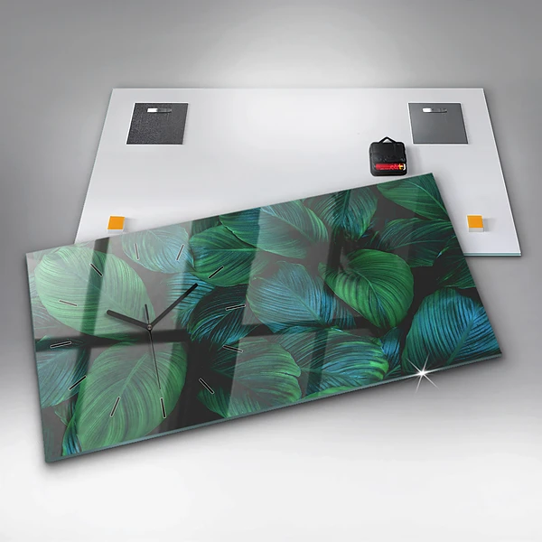 Horizontale Uhr mit motiv Blätter der Natur