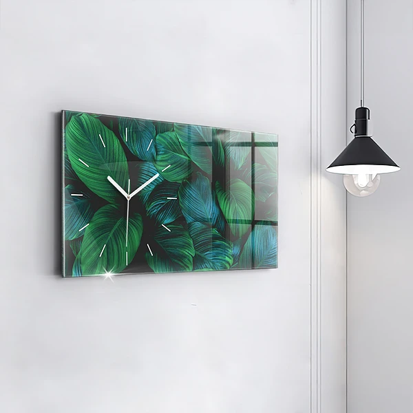 Horizontale Uhr mit motiv Blätter der Natur