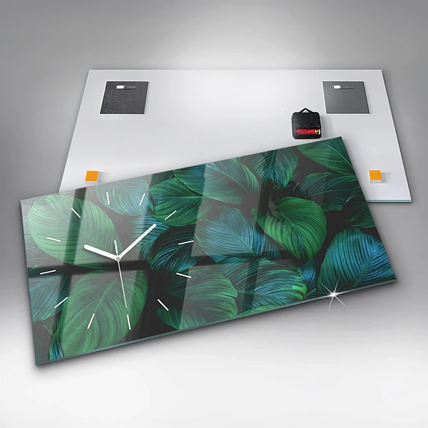 Horizontale Uhr mit motiv Blätter der Natur