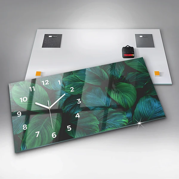 Horizontale Uhr mit motiv Blätter der Natur