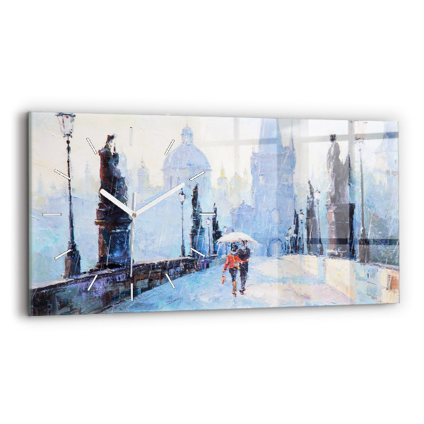 Horizontale Uhr mit motiv Ölgemälde