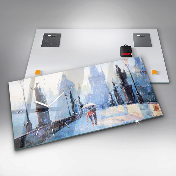 Horizontale Uhr mit motiv Ölgemälde