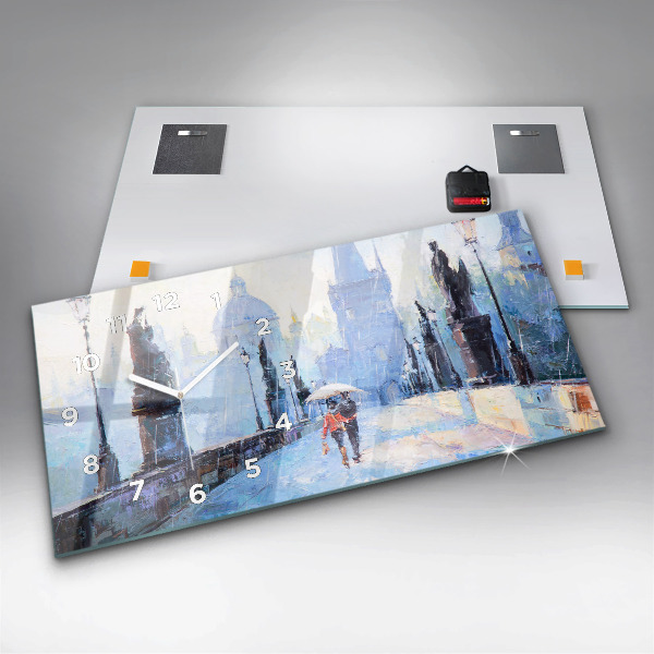 Horizontale Uhr mit motiv Ölgemälde