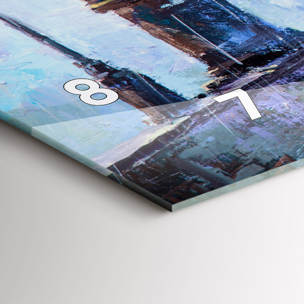 Horizontale Uhr mit motiv Ölgemälde