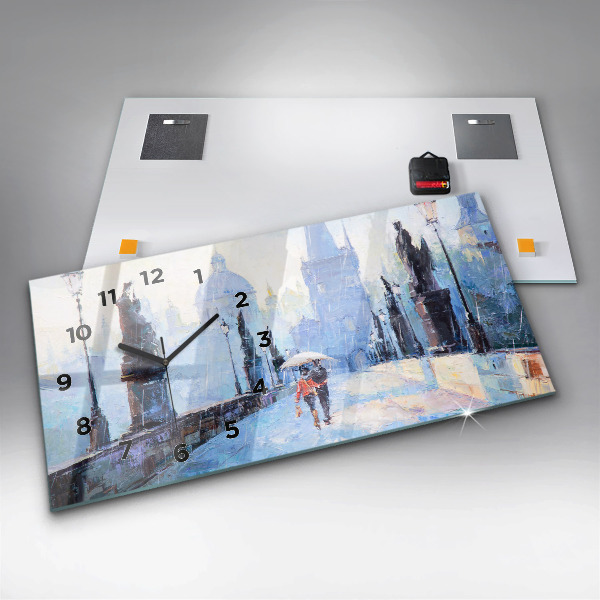 Horizontale Uhr mit motiv Ölgemälde