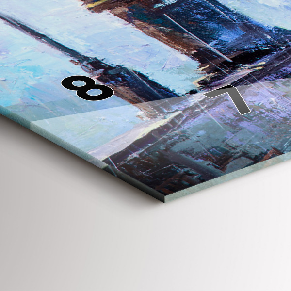 Horizontale Uhr mit motiv Ölgemälde