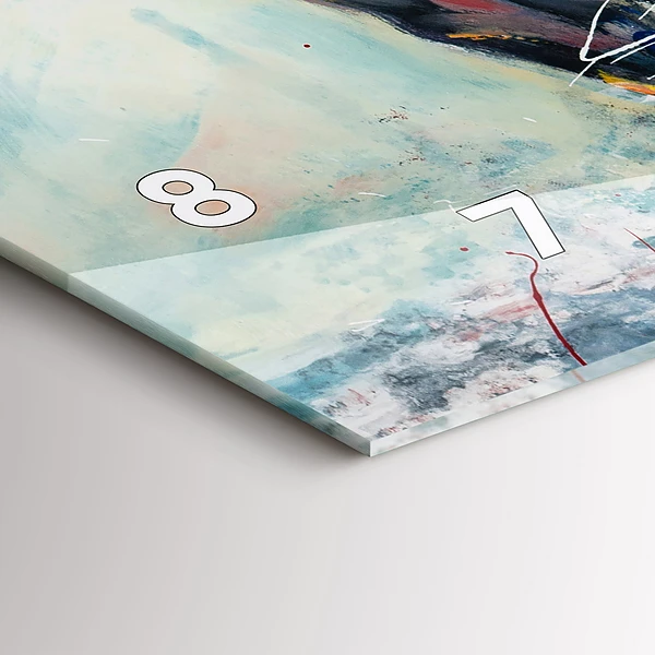 Horizontale Uhr Illustration Galoppierende Pferde