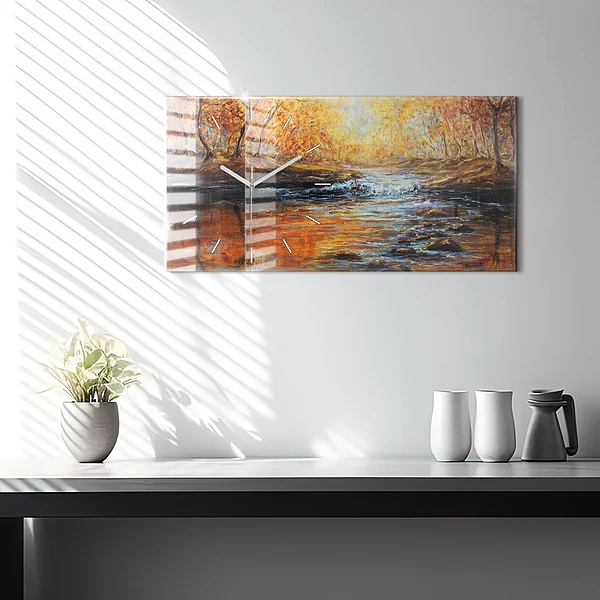 Horizontale Uhr Schöne Kunst
