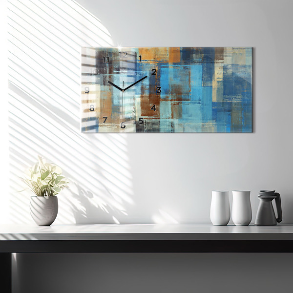 Horizontale Uhr Bunter Hintergrund - abstrakt