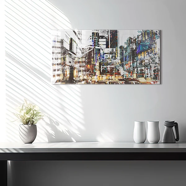 Horizontale Uhr mit motiv New York City