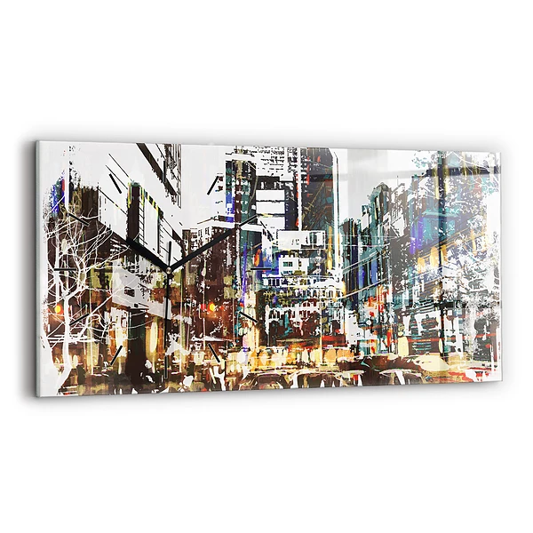 Horizontale Uhr mit motiv New York City