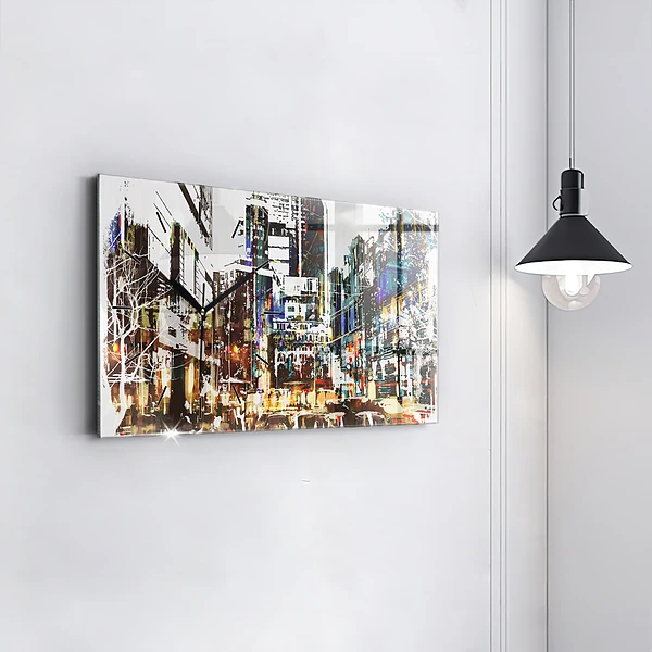 Horizontale Uhr mit motiv New York City
