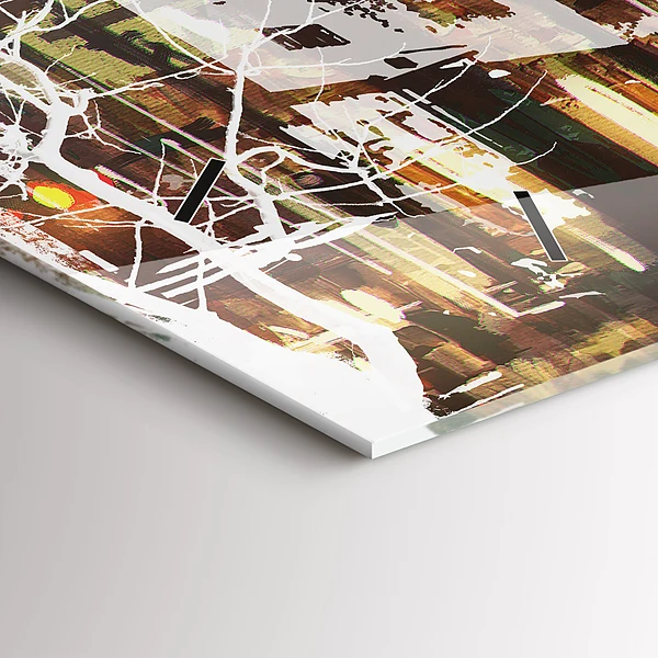 Horizontale Uhr mit motiv New York City