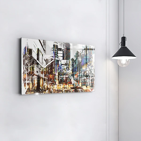 Horizontale Uhr mit motiv New York City
