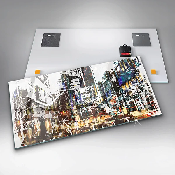 Horizontale Uhr mit motiv New York City