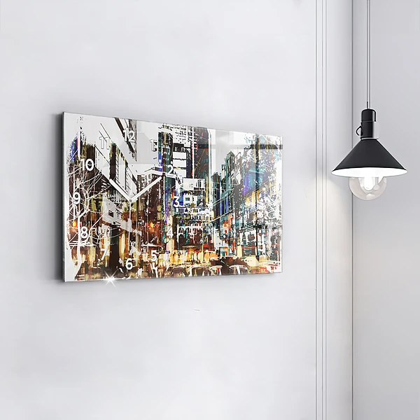Horizontale Uhr mit motiv New York City