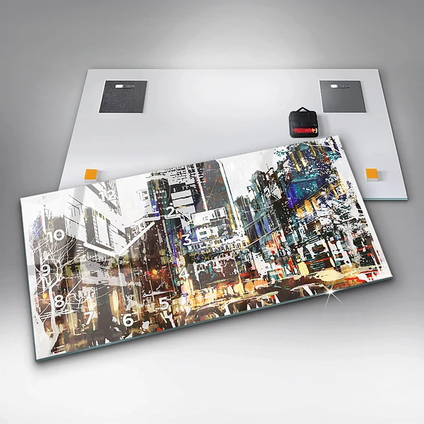 Horizontale Uhr mit motiv New York City