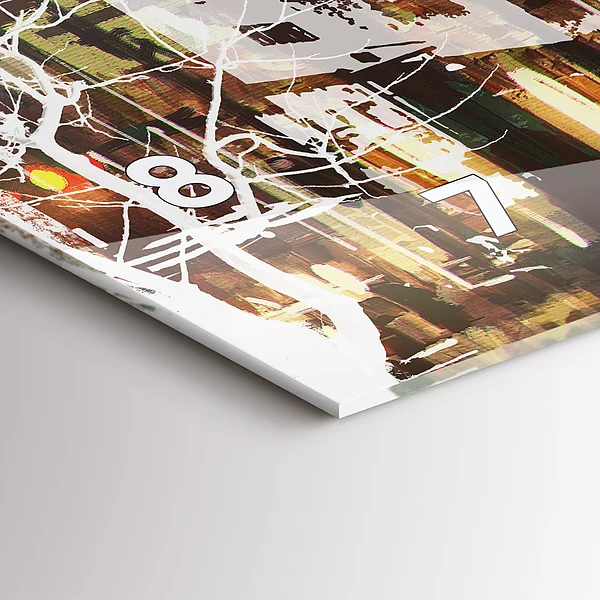 Horizontale Uhr mit motiv New York City
