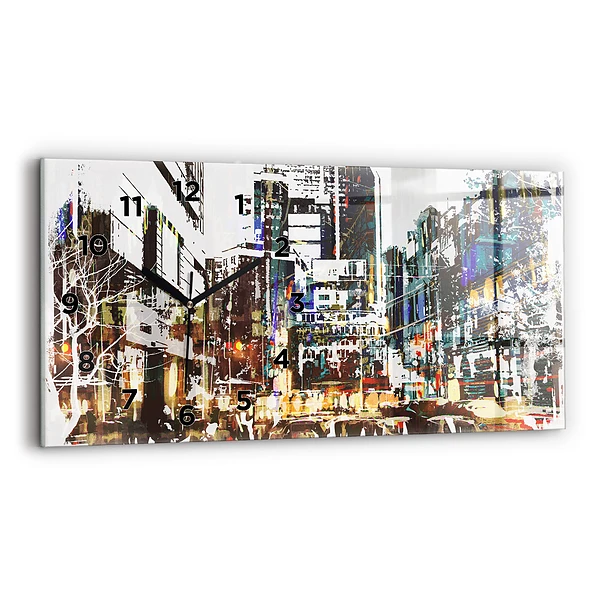 Horizontale Uhr mit motiv New York City