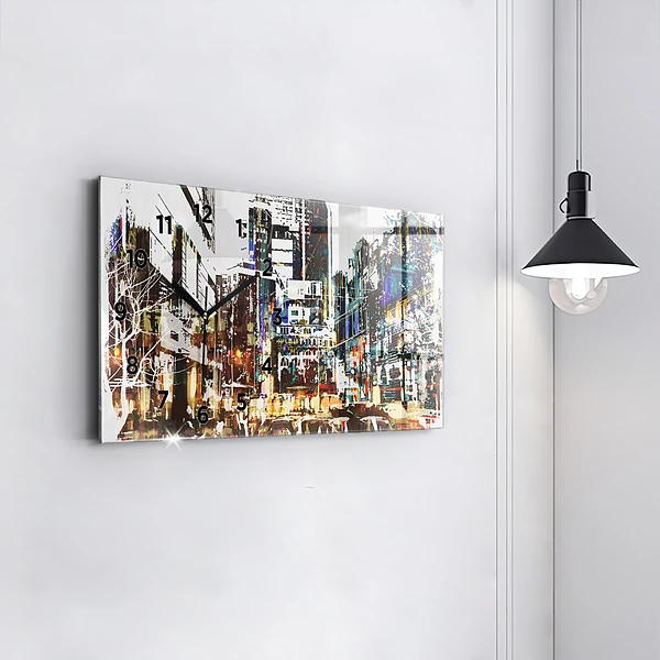 Horizontale Uhr mit motiv New York City