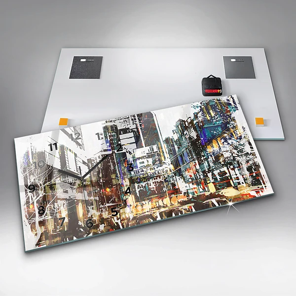 Horizontale Uhr mit motiv New York City