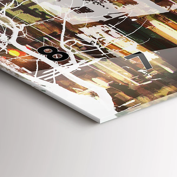 Horizontale Uhr mit motiv New York City