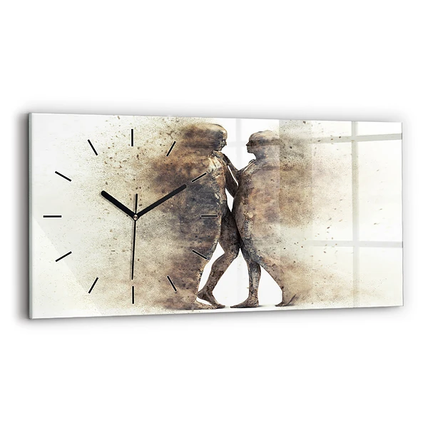 Horizontale Uhr Abstraktion Menschen Sand