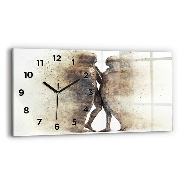 Horizontale Uhr Abstraktion Menschen Sand
