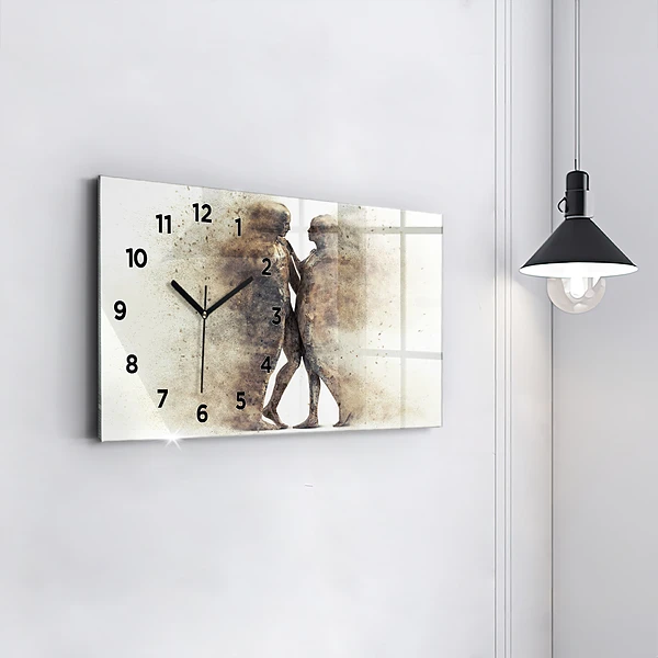 Horizontale Uhr Abstraktion Menschen Sand