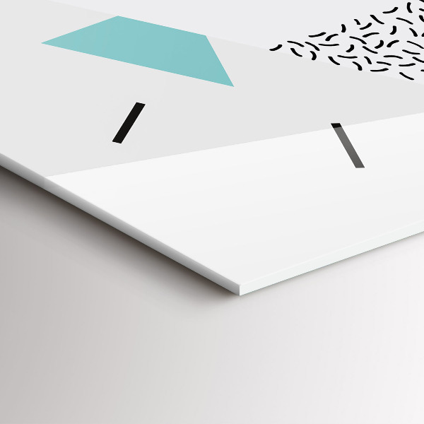 Horizontale Uhr Geometrisches Muster