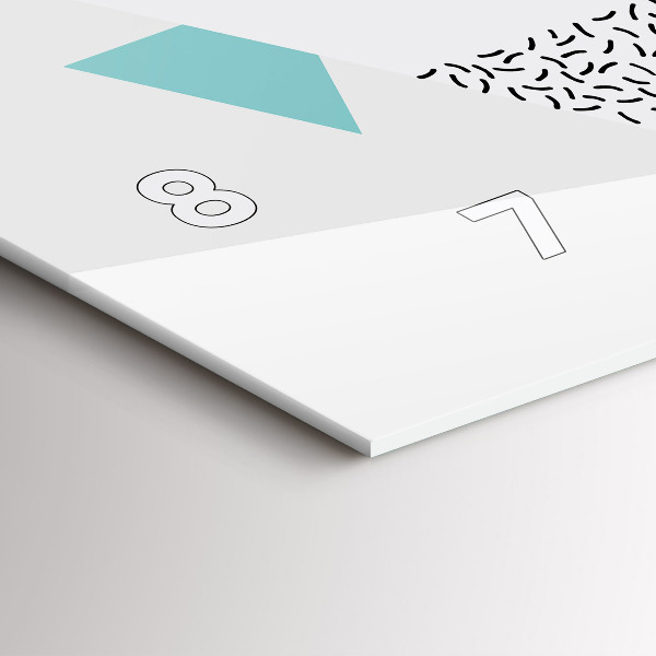 Horizontale Uhr Geometrisches Muster