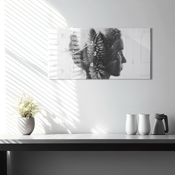 Horizontale Uhr mit motiv Menschliche Empfindsamkeit des Denkens