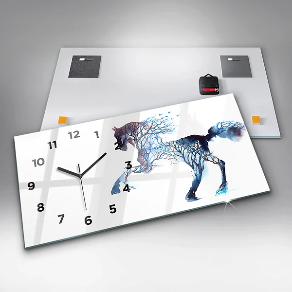Horizontale Uhr mit motiv Tier Natur Altruismus