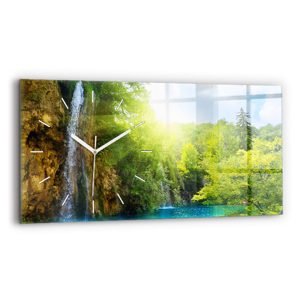 Horizontale Uhr mit motiv Lagunenlandschaft