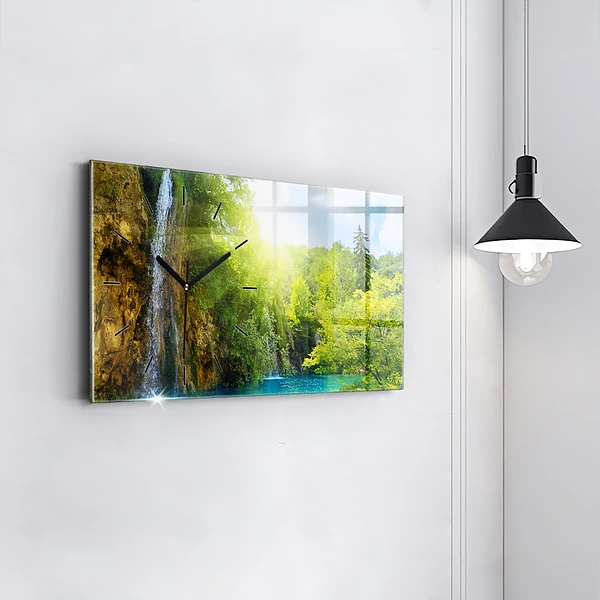 Horizontale Uhr mit motiv Lagunenlandschaft
